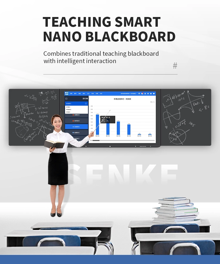 86 Inch All in One PC School Teaching Interactive Writing Board Touch Screen Smart LED Classroom Electronic Nano Blackboard