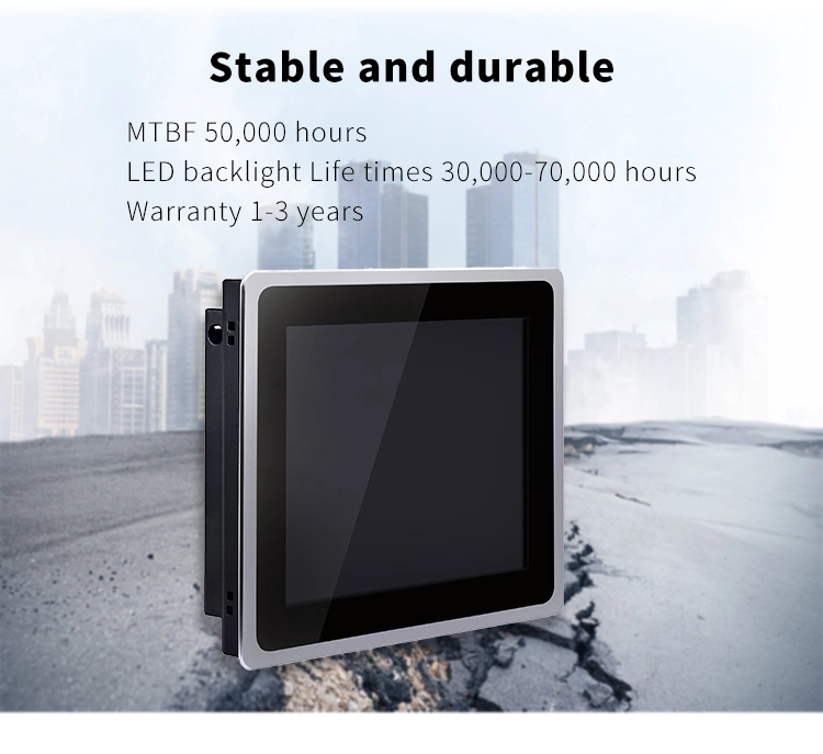 Touch Industrial Panel PC OEM Aio PC Slim Design I3 I5 I7 CPU All in One Embedded Computer