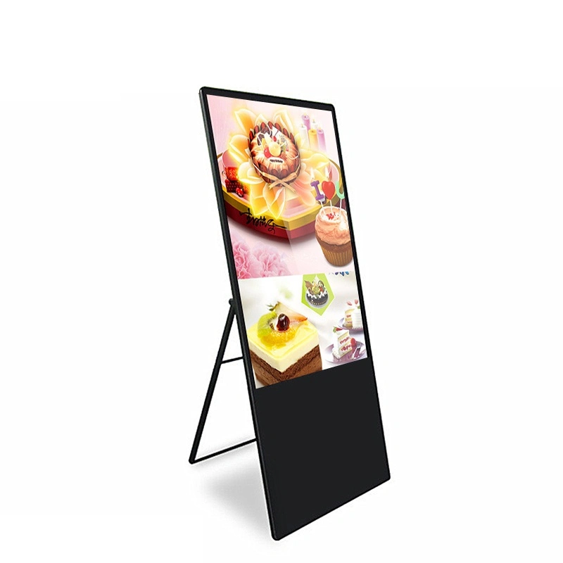 43 Inch Portable Folding Touch Screen Network Media Video Digital Signage LED Advertising Display Touchsceen Information Kiosk