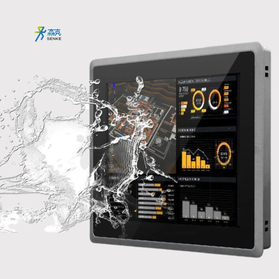 IP65 All in One Touch Screen Fanless 12.1inch Industrial Panel Pcandroid Panel PC Capacitive Touch Computer