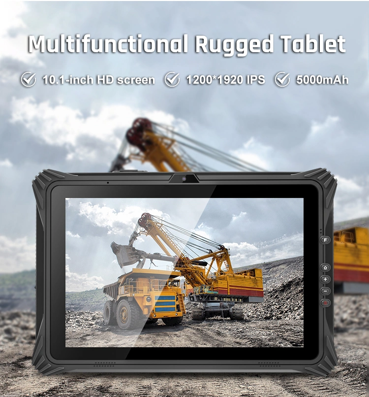 10.1 Inch Industry IP67 Rugged Tablet PC Wins10 8g RAM 128GB GPS RJ45 Camera Rear 5.0MP Fingerprint Industrial Rugged Tablet PC