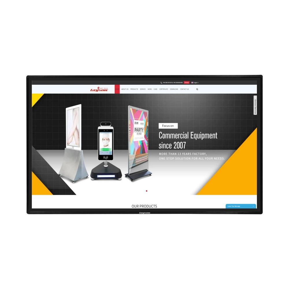 7 Inch to 100 Inch LCD Panel Advertising Display Android Windows All in One PC Open Frame Touch Screen Monitor Touchscreen Monitor Industrial Monitor
