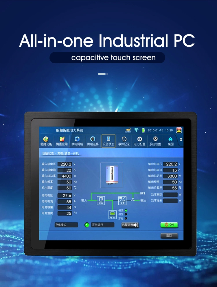 OEM I9 Fanless Industrial Kiosk Computer 15 Inches Desktop Case Touchscreen All in One PC Monitor with Display Port