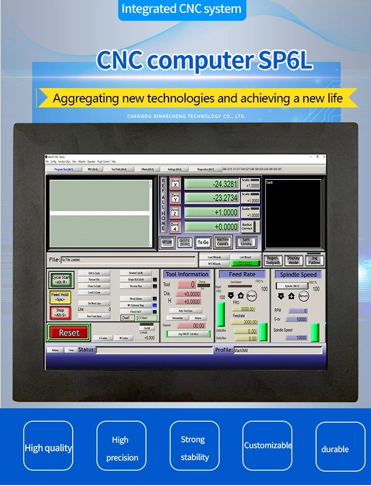 All in One Computer with Mach3 - OEM 15-Inch Touch Screen Display and 4 USB Interfaces