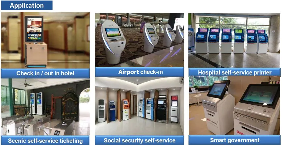 Self Service Bill Payment Kiosk Touch Screen Account Information for Banking, Retail, Post, Transport and Library