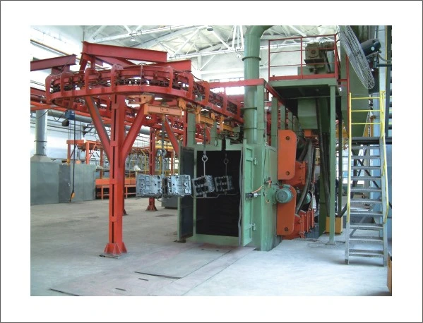 Tach Derrick Chain Shot Blasting Machine for Casting Surface Cleaning