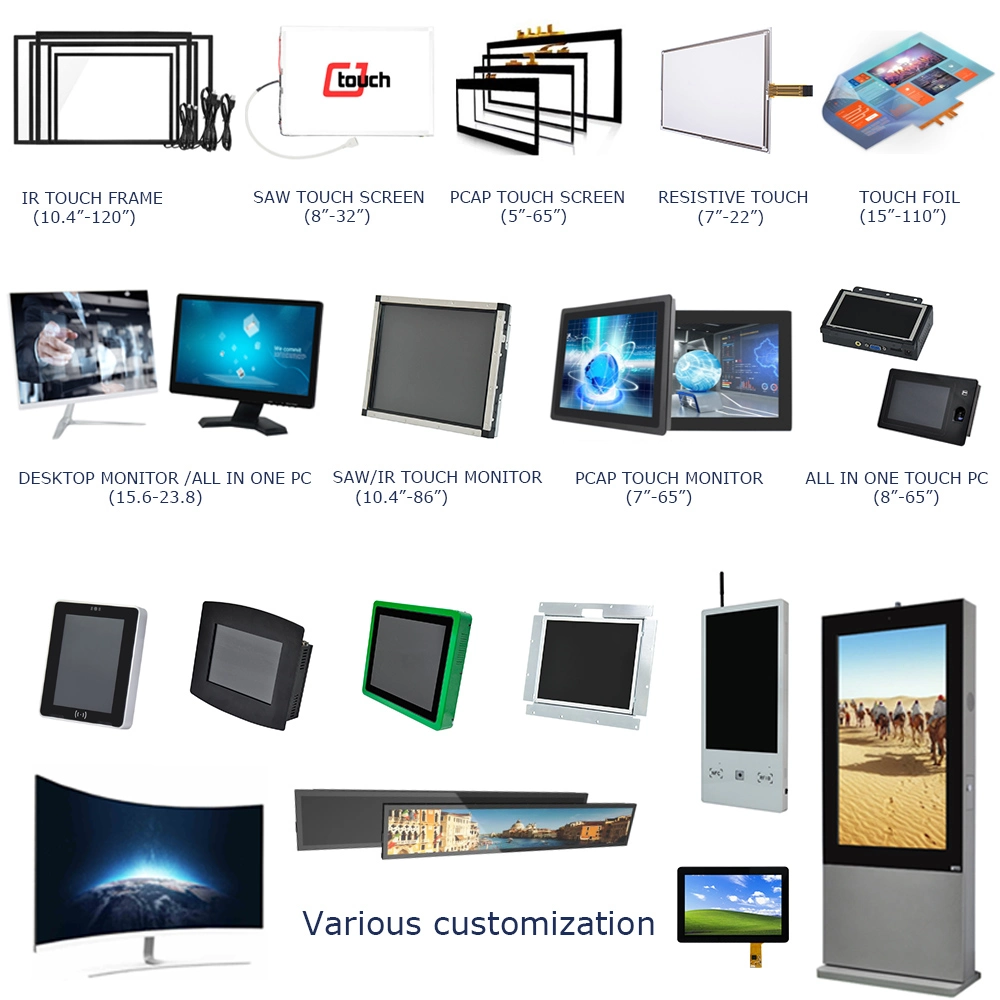 19 Inch Open-Frame Saw Touch Screen Monitor Price List