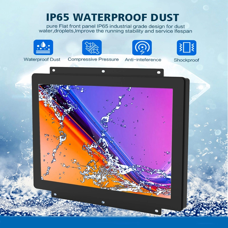 12.1-Inch IP65 Waterproof Open Capacitive Touch, Embedded Industrial Touch Screen Computer