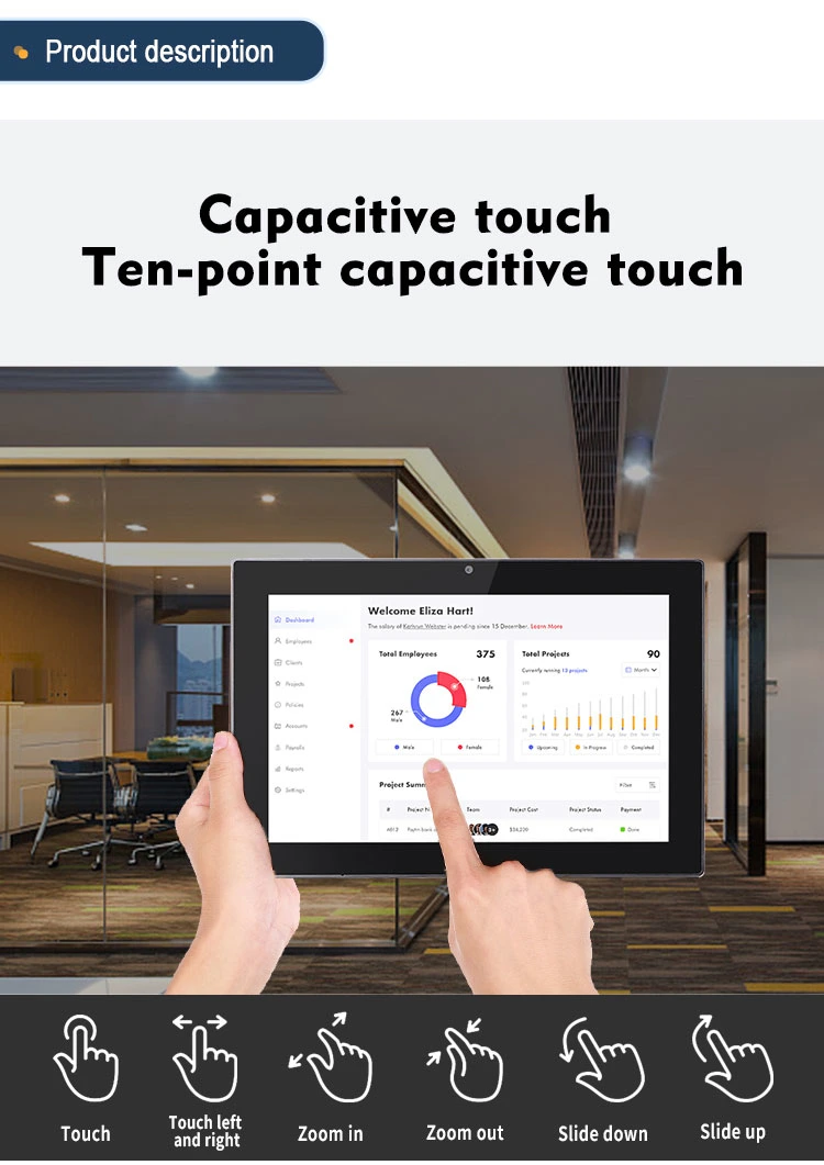 High Quality 10.1-Inch Android 11 Touch Screen Retail Advertising Machine Smart Home Embedded Tablet