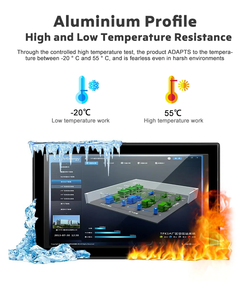 21.5inch Ultra-Thin LCD Display Waterproof Touch Screen Embedded Industrial Touch Monitor