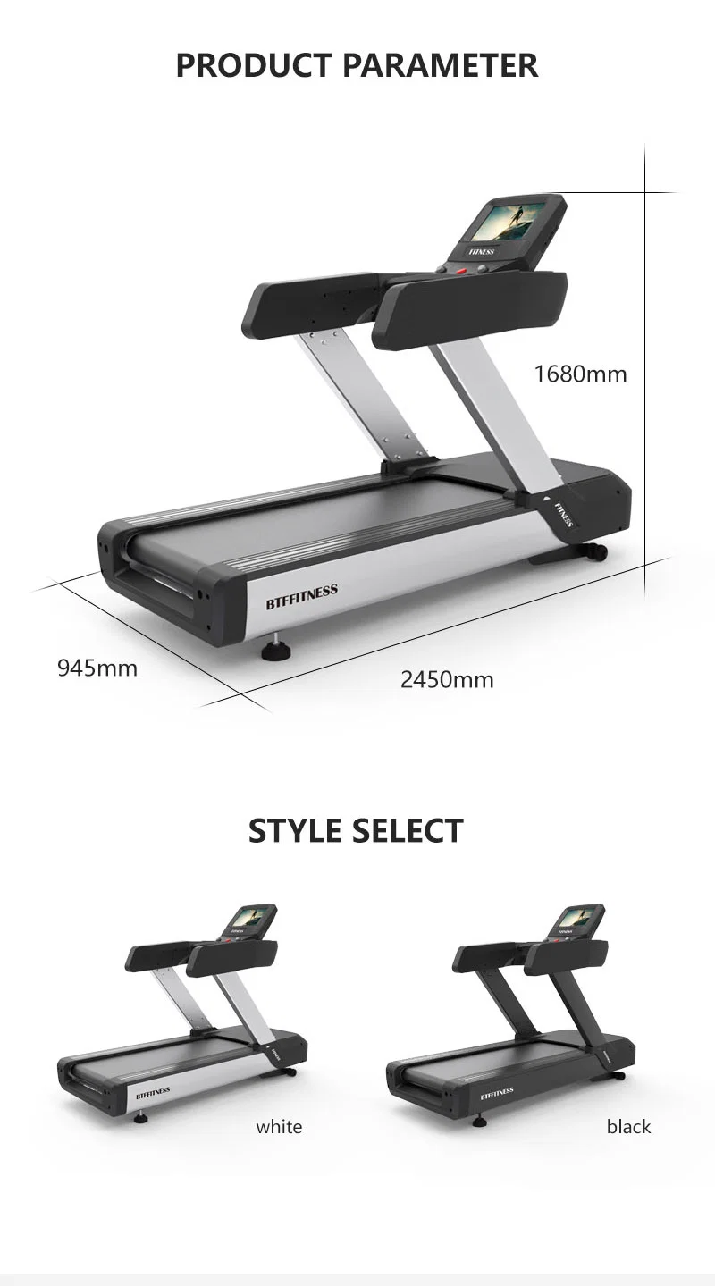 Bct-15s Electric Treadmill Motor Club Commercial Fitness Use Electric Motorized Treadmill with Touch Sceen