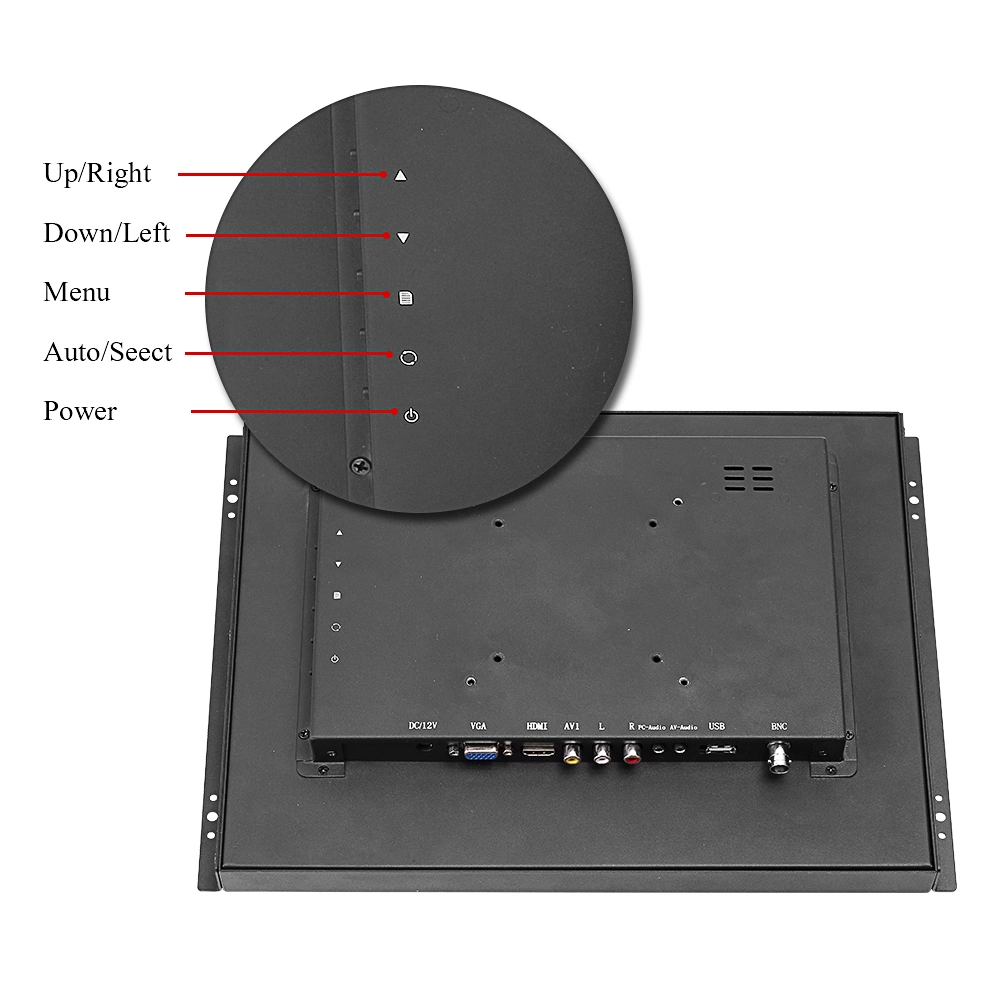 21.5inch Resistive Touch Screen Metal Frame LCD Monitor with VGA USB Input