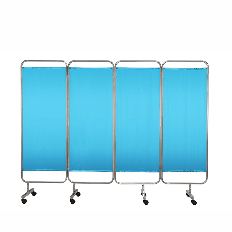 Medical Products Stainless Steel 4 Panels Patient Beds Screen