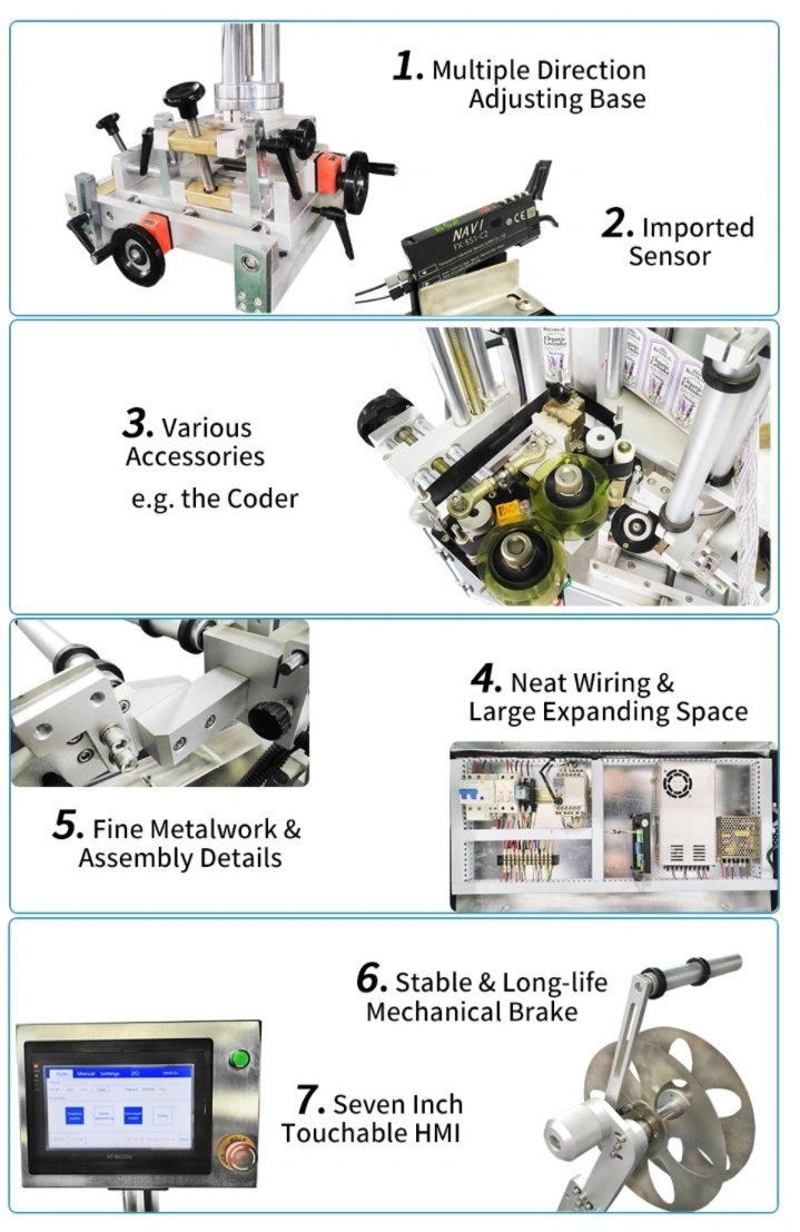 Dession Multi-Functional Sun Cream Labeling Machine for Square and Round Bottles