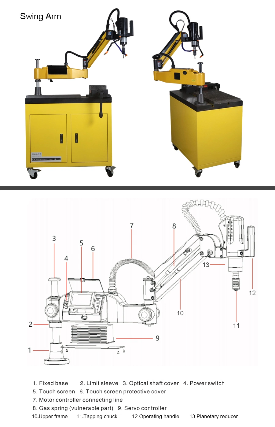 HD Touch Screeen Auto Oiling and Deslagging Tapping Machine