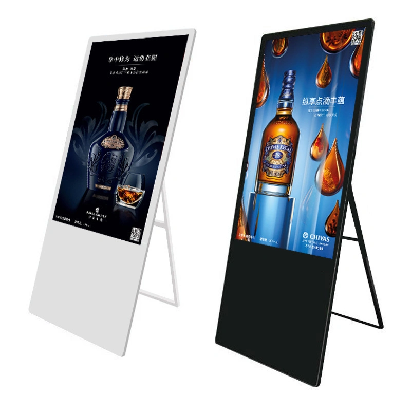 43 Inch Portable Folding Touch Screen Network Media Video Digital Signage LED Advertising Display Touchsceen Information Kiosk
