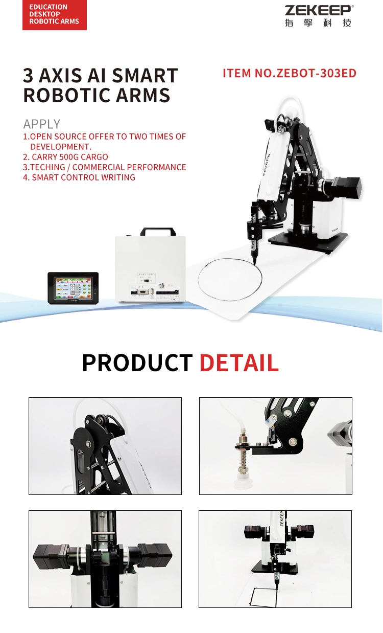 303ED Best Gadget 2022 3 Axis Robot Arm 0.5kg Payload 880mm Pick and Place Application Welding Robot Price Spray Painting Cobot