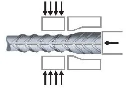 One Touch Steel Threading Rolling Upset End Rebar Coupler