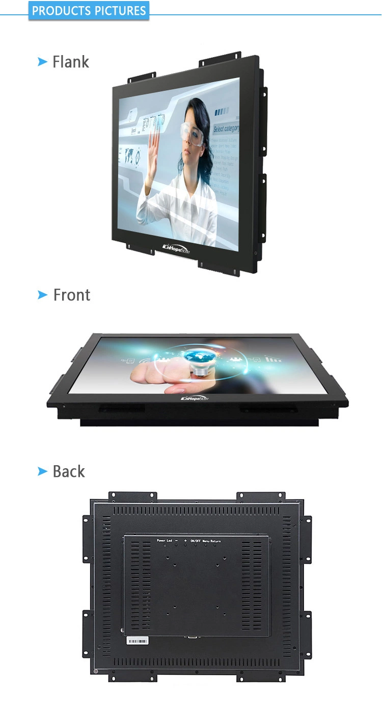 Customized Capacitive Touch Screnn Metal Case Industrial 10&quot; 12&quot; 15&quot; 17&quot; 18.5&quot; 19&quot; 21.5&quot; 32&quot; Inch Open Frame Touch Monitor