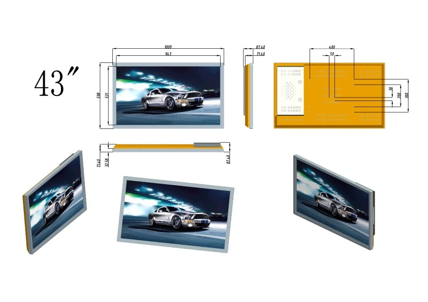 Aluminum Bezel Modular IR Touchscreen for 43 Inch All in One OPS PC