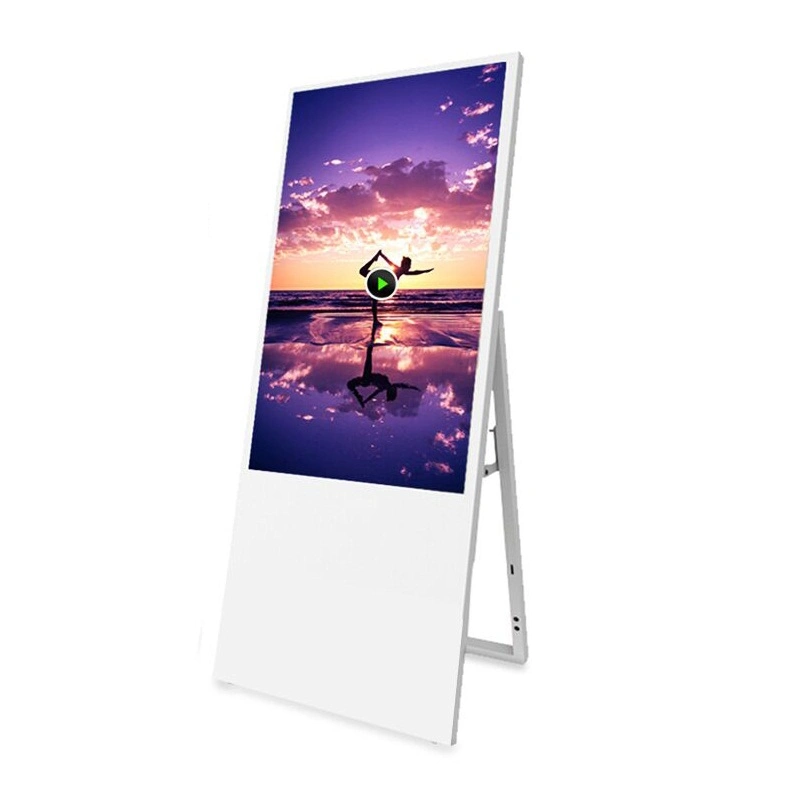 43 Inch Portable Folding Touch Screen Network Media Video Digital Signage LED Advertising Display Touchsceen Information Kiosk