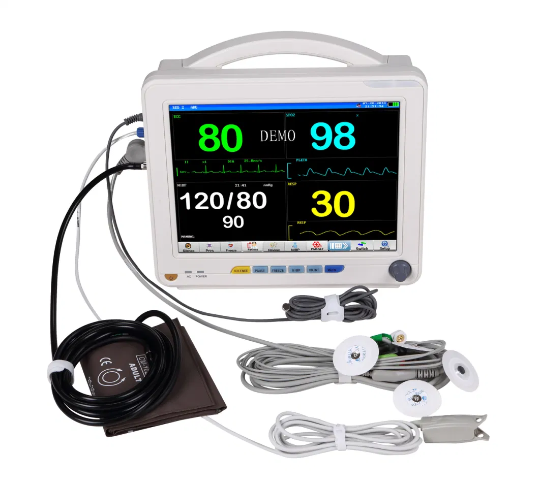 Multi-Parameter Monitor Hospital Ambulance Equipment/Large Multi Parameter Heart Rate Monitors