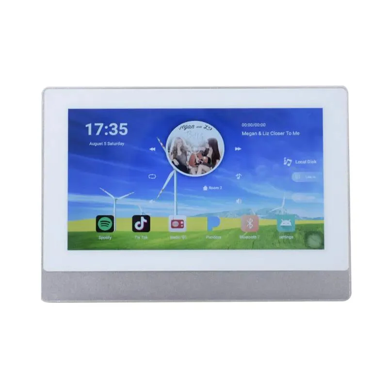 8 Channel Smart Audio Receiver with 7 Inch Screen Amplpifier with Multi-Room Control Smart Amplifier with Tuya Function