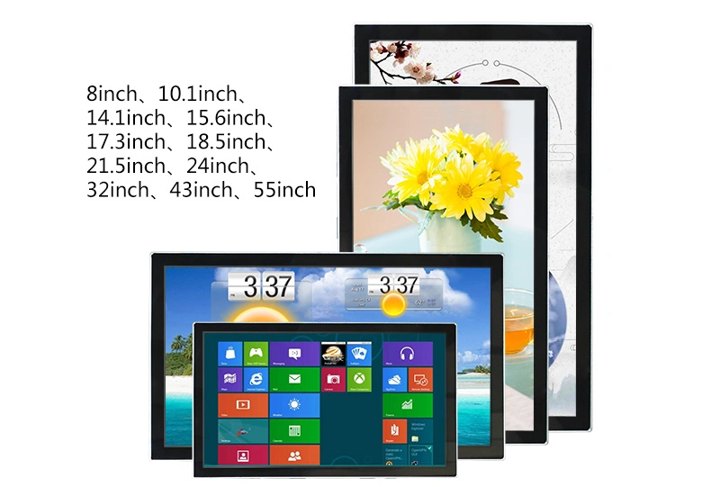 18.5 Inch Industrial Computer Wall Mounting Capacitive Touch Screen All in One PC