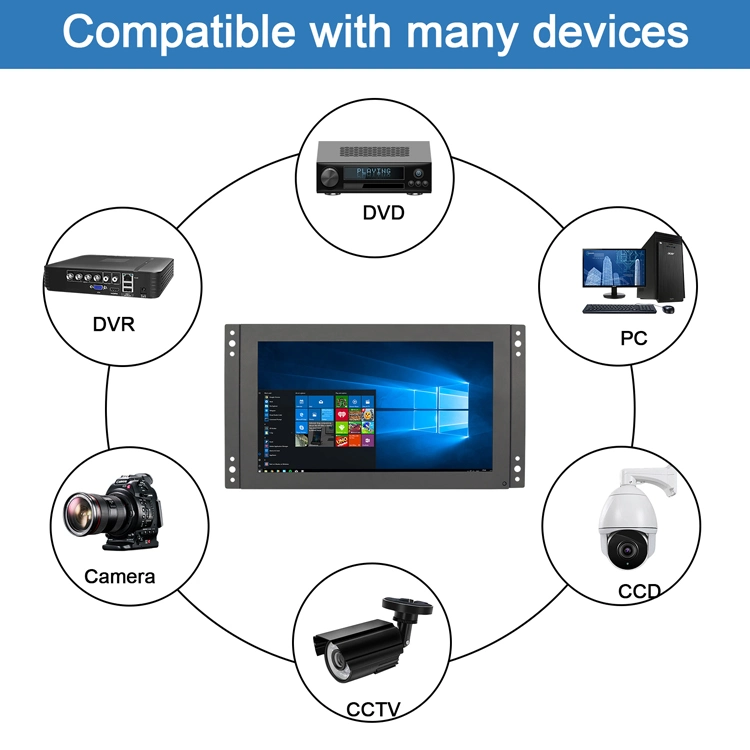 21.5inch Resistive Touch Screen Metal Frame LCD Monitor with VGA USB Input