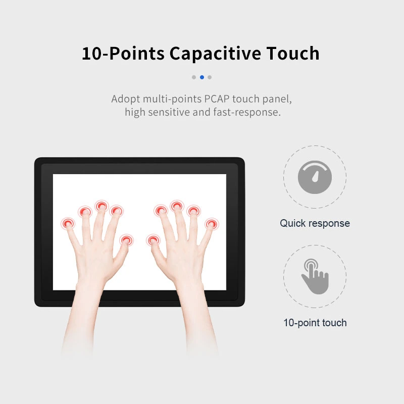 OEM 21.5 Inch J1900 J4125 I3 I5 I7 Capacitive Touch Panel PC Embedded Industrial All in One Panel PC Touchscreen