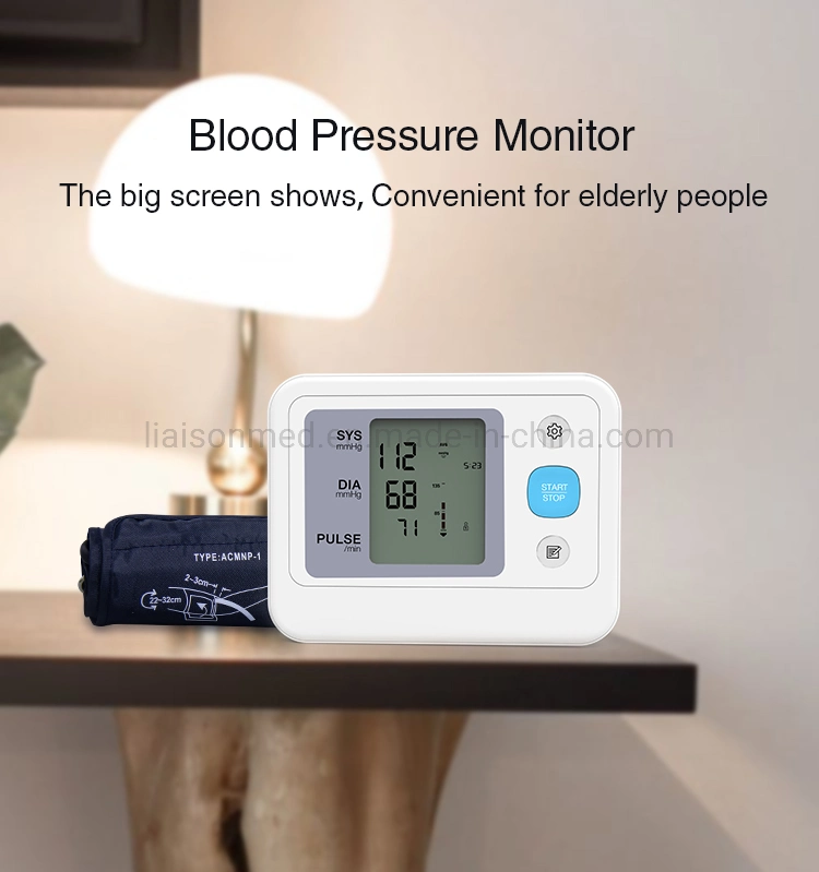 Mn-Bp001 Medical Electronic Automatic Arm Bp Monitor with Large LCD Display