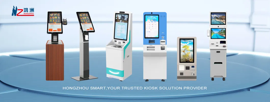 Self Service Kiosk with Curved Touch Screen Monitor