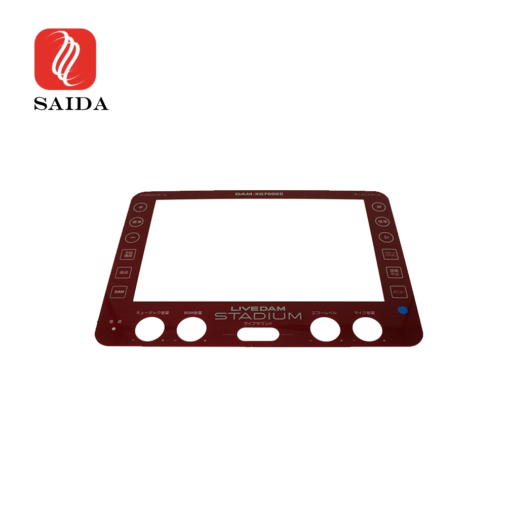 Saida Custom Shape Red Paint Anti-Scratch Anti-Fingerprinter Top Part Front Panel Protective Tempered Glass