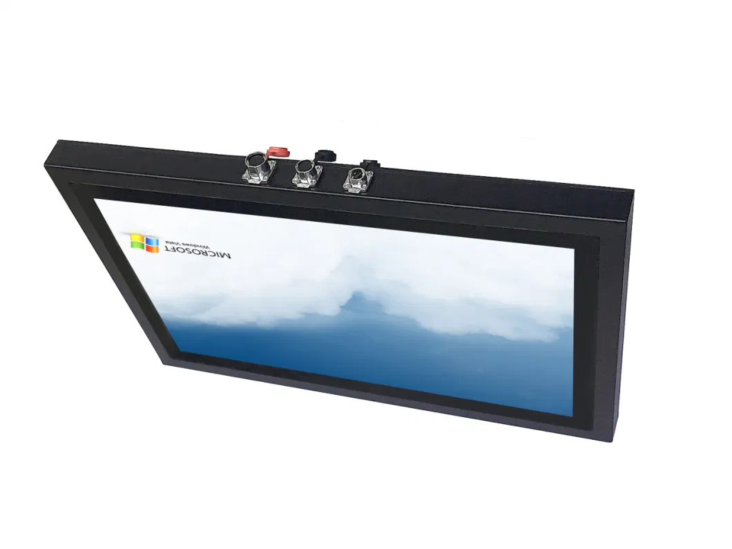 27 Inch Industrial Outdoor Marine Stainless Steel IP67 Explosion Proof LCD Touch Screen Monitor with Customized Black Color