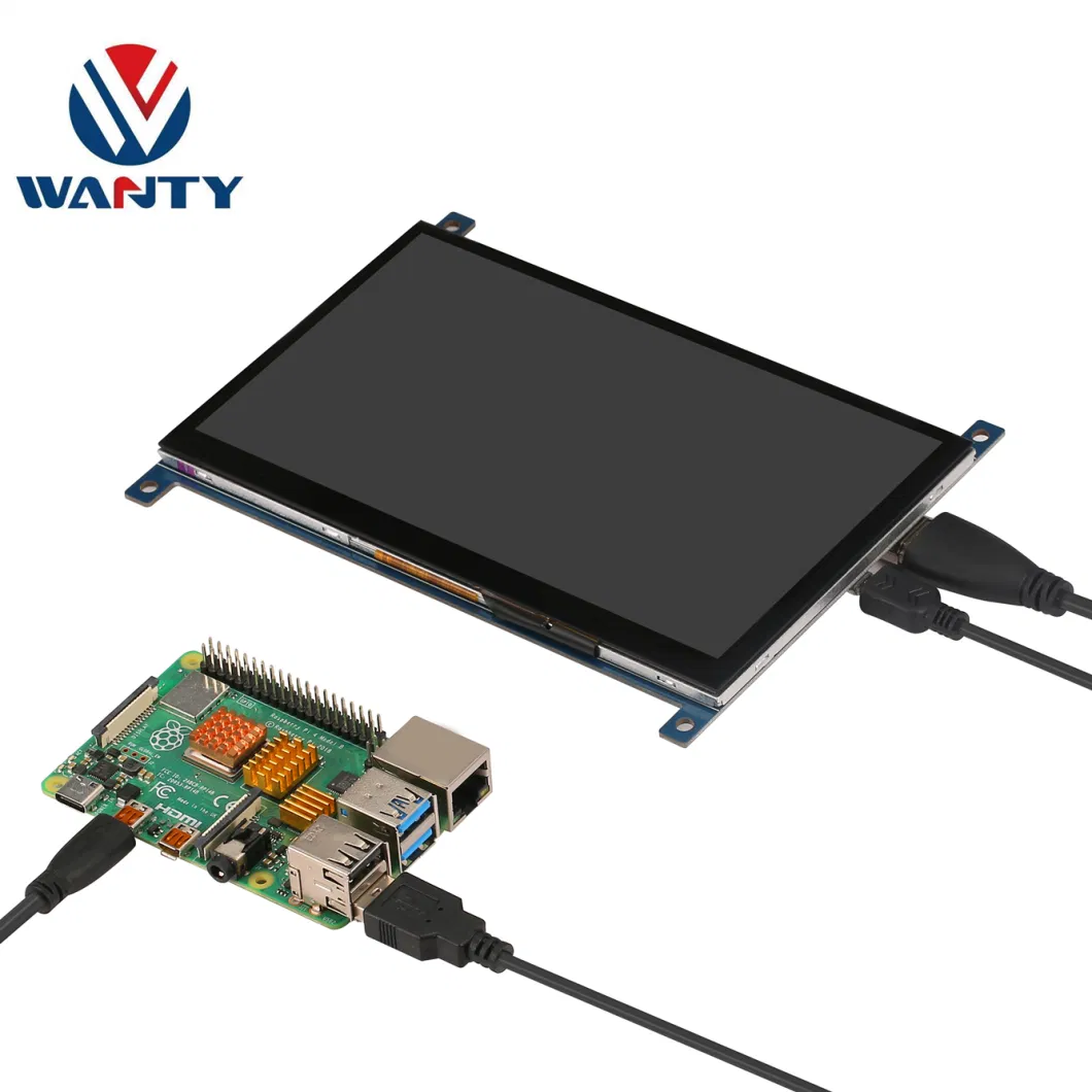 High Brightness 7 Inch HDMI 1024x600 IPS TFT LCD Module LCM Monitor 5 Points PCAP Touchscreen Capacitive Touch Display