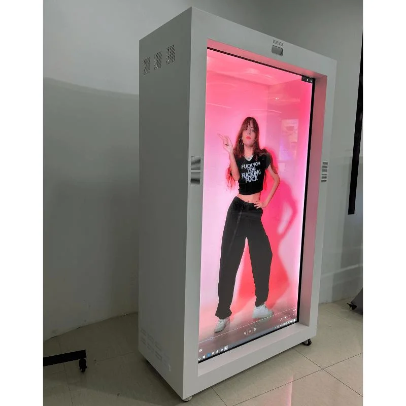 21.5&quot;32&quot;43&quot;49&quot;55&quot;65&quot;86 3D LCD Advertising Signage Transparent LCD Display Box Capacitive Touch Screen Transparent Showcase