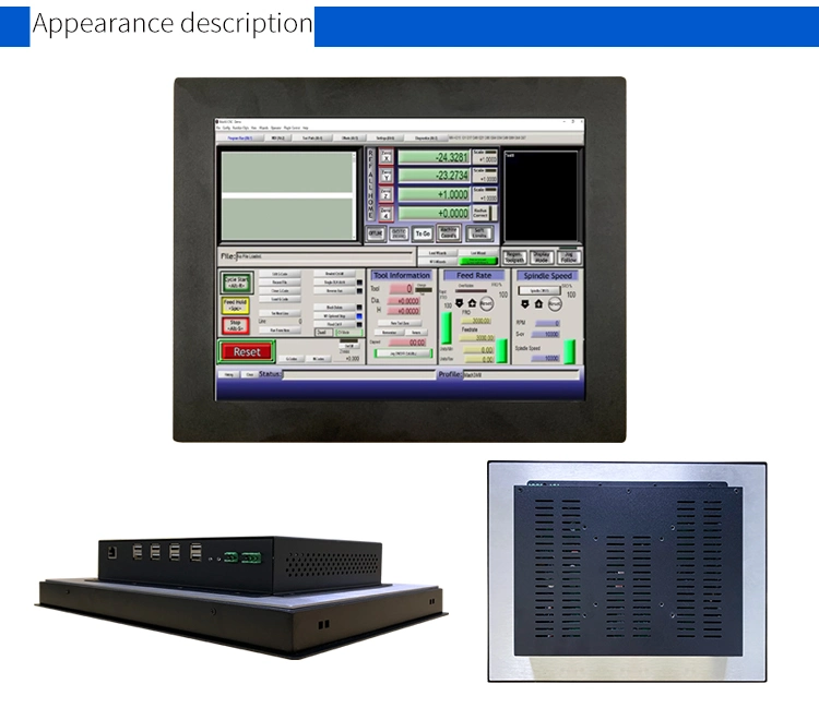 All in One Computer with Mach3 - OEM 15-Inch Touch Screen Display and 4 USB Interfaces