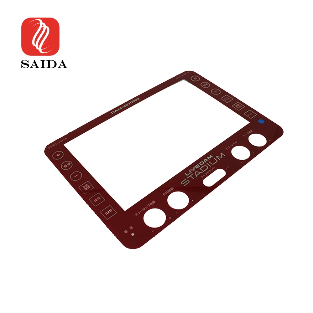 Saida Custom Shape Red Paint Anti-Scratch Anti-Fingerprinter Top Part Front Panel Protective Tempered Glass