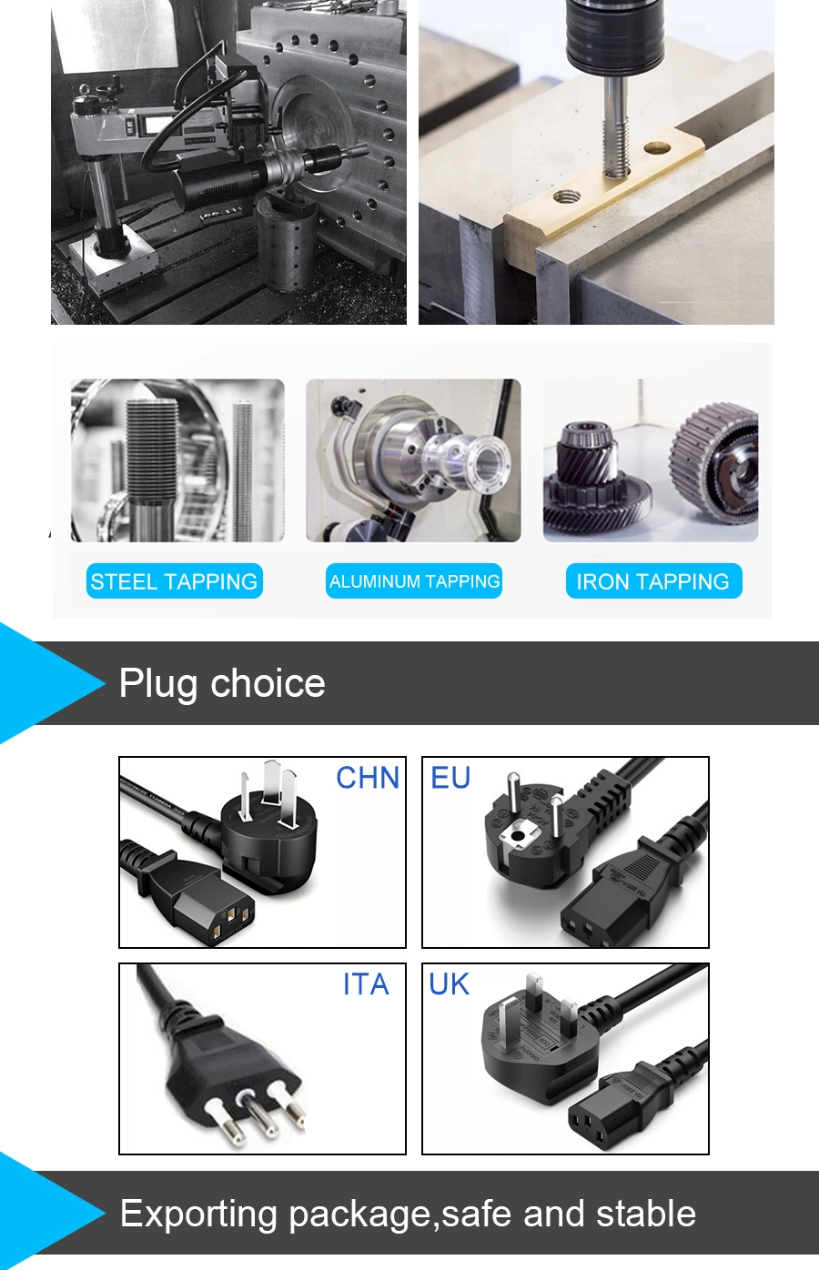 HD Touch Screeen Auto Oiling and Deslagging Tapping Machine