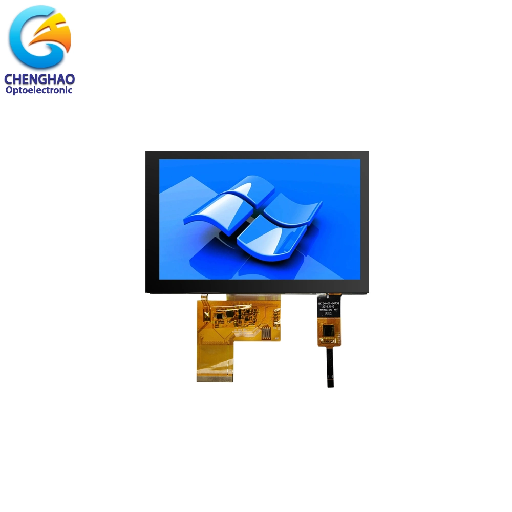 Made in China 12: 00 View Touchscreen 5 Inch 800*480 Resolution TFT Color Monitor