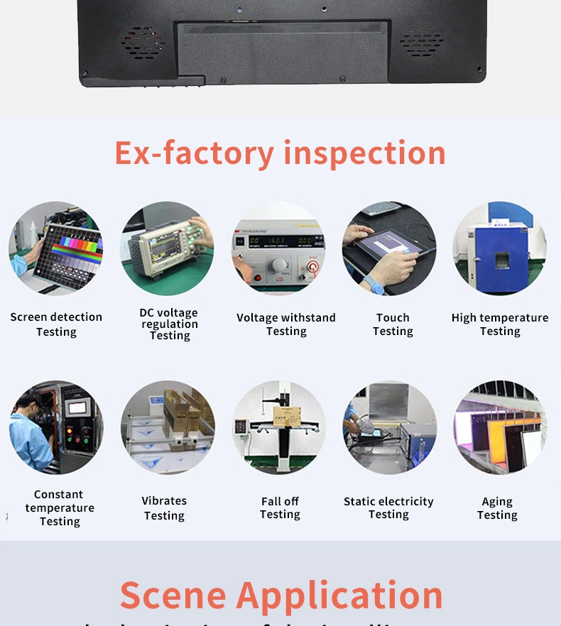 Hotel Catering Museum Monitors 17-Inch Touch Screen 4: 3 Windows Industrial Grade Arm Stand Monitor