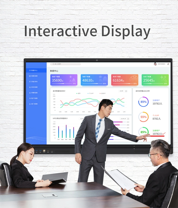 Lofit 65 Inch Smart Digital Board All in One PC Touch Screen for Meeting