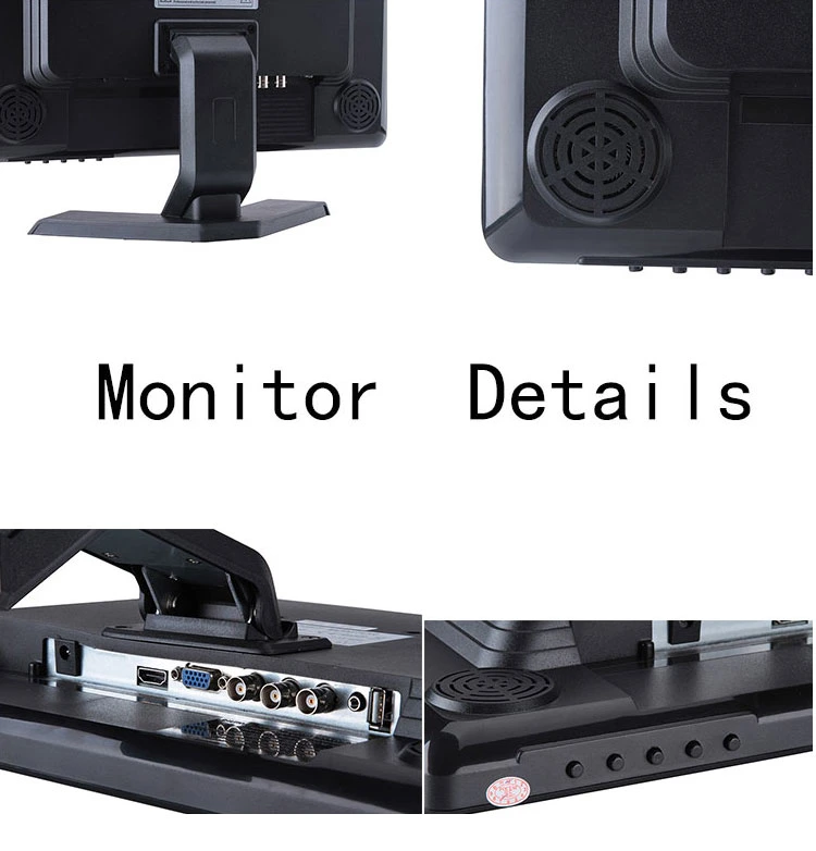 High Resolution 1280*1024p New Style 16: 10 CCTV Monitor 17 Inch