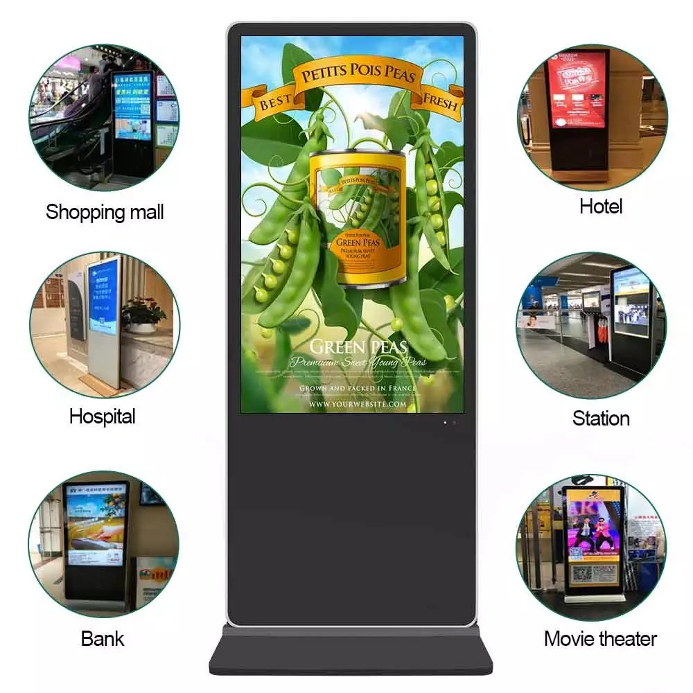Floor Standing 49 Inch Android Video Vertical Totem Digital Kiosk Touch Screen