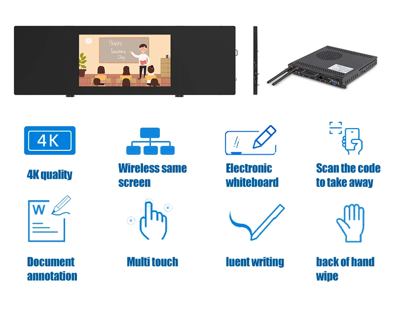 Nano Blackboard Multimedia Interactive Teaching All-in-One Machine Touch Large Screen Electronic Intelligent Blackboard