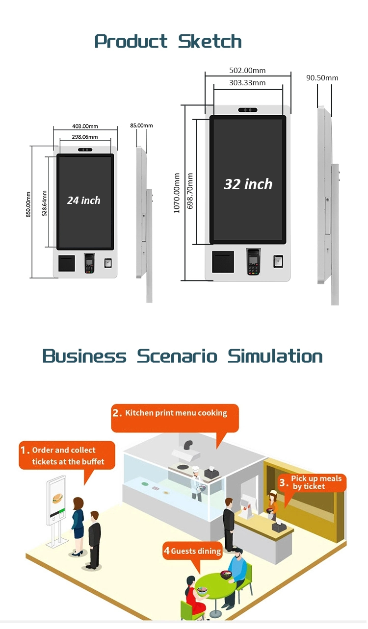 Touch Screen Self Service Payment Kiosk Cash Machine Currency Exchange Pay Cryptocurrency Bank Buy Crypto Monitor