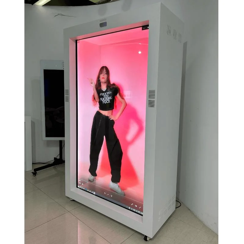 21.5inch 86 Inch Transparent Showcase Touch Screen Advertising Digital Signage 3D LCD Display Holobox