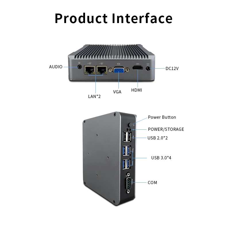 Linux Box PC Industrial Computer for Industry Automation Control System with Gpio Port, 2 RS485