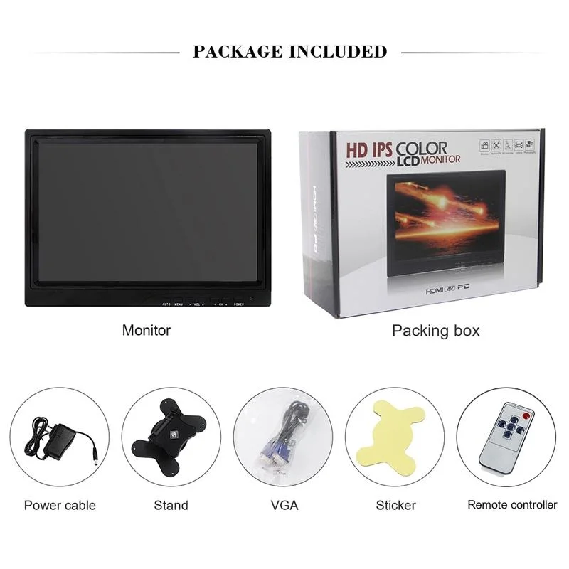 Hopestar Small Touch Screen Monitor 10 10.1 Inch USB Powered Capacitive Touch IPS Panel Monitor