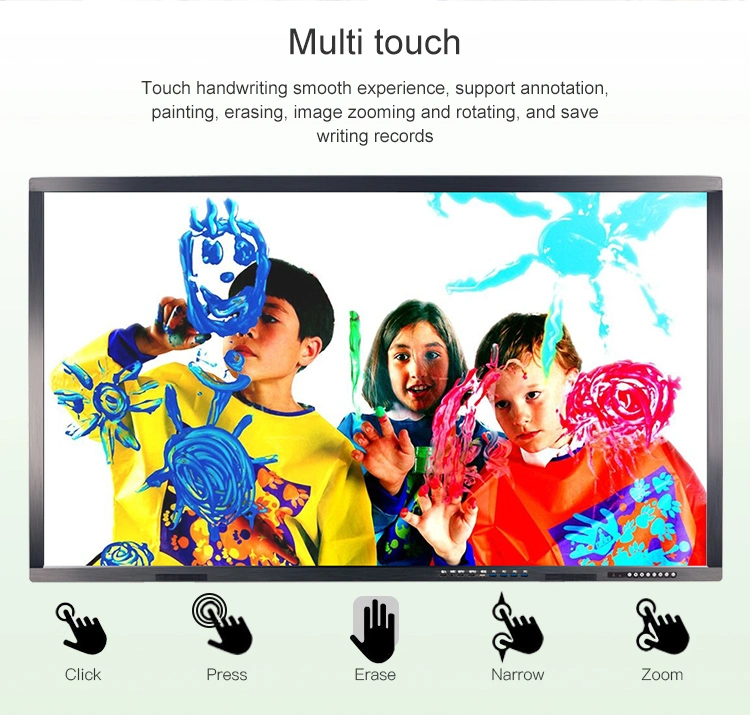 32 Inch 10 Point Finger Touch Screen Interactive Flat Panel Smart LCD Monitor for Education